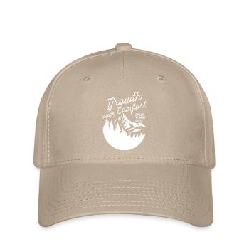 Growth Over Comfort - Flexfit Cap - khaki - Front