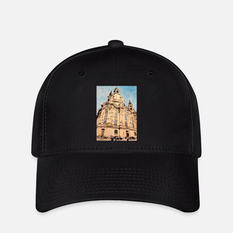Église Notre-Dame de Dresde - Casquette Flexfit - noir