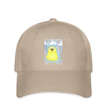 Cute yellow duckling in rain - Flexfit Cap - khaki - Front