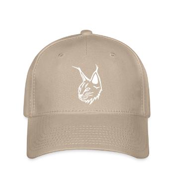 Porträt des weißen Luchses - Flexfit Cap - Khaki - Vorne