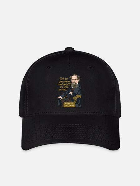 Charles Dickens - Flexfit Cap - Schwarz