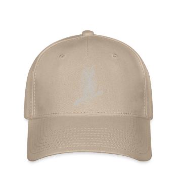 Eulen-Silhouette auf Moonlit Branch - Flexfit Cap - Khaki - Vorne