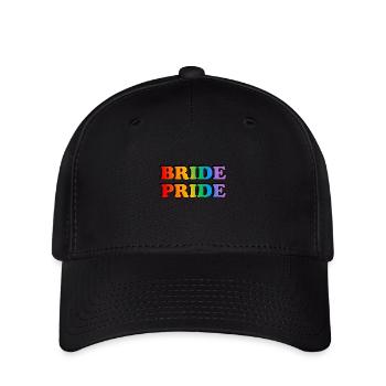 Mariée Fierté Lesbienne Mariage Arc-en-ciel - Casquette Flexfit - noir - Devant