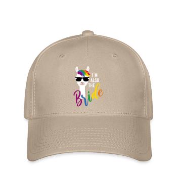LGBTQ Lama aussi Mariée Enterrement de vie de jeune fille Enterrement de vie de jeune fille - Casquette Flexfit - kaki - Devant
