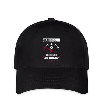 besoin de jouer au rugby,Rugby - Casquette Flexfit - noir - Devant