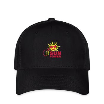sun_power_1__f2 - Flexfit Cap - black - Front
