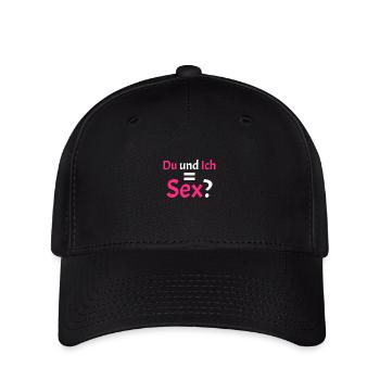 Du und ich gleich Sex Spruch lustig - Flexfit Cap - Schwarz - Vorne