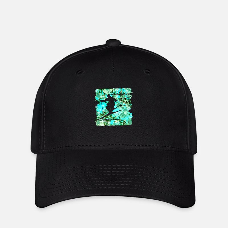Skieur E 248 - Casquette Flexfit - noir