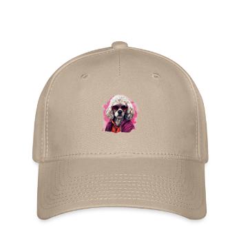 Urban elegance: the spirit of a poodle | Dog lovers - Flexfit Cap - khaki - Front