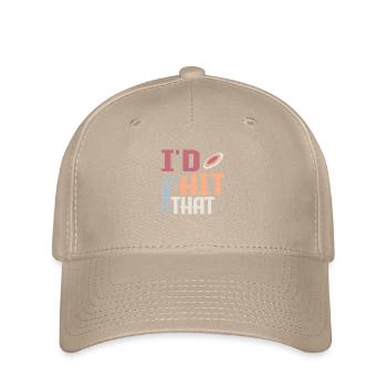 I'd Hit That Skeet Shooting ClayTrapshooting - Flexfit Cap - Khaki - Vorne