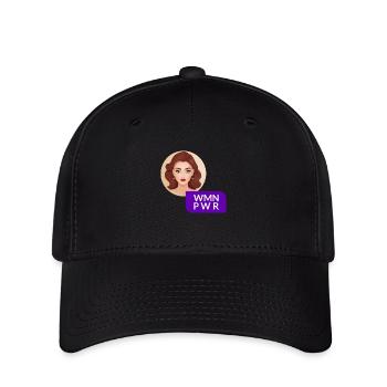 WMN PWR - Visage Féminin - 06 - Casquette Flexfit - noir - Devant