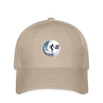 Surfer on the Wave Nature - Flexfit Cap - khaki - Front