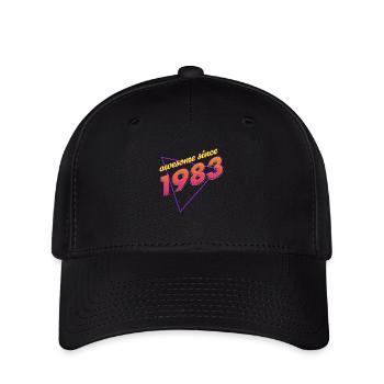 Retro - Genial seit 1983 - Flexfit Cap - Schwarz - Vorne