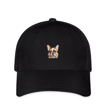 Bouledogue rayon de soleil - Casquette Flexfit - noir - Devant
