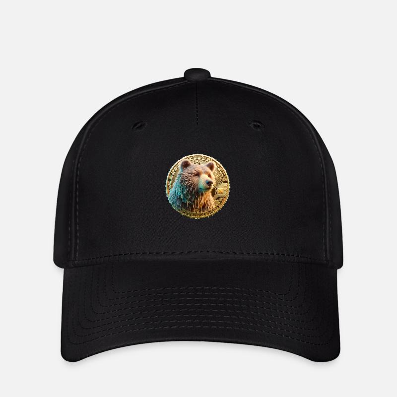 BTC Bär Bearish - Flexfit Cap - Schwarz