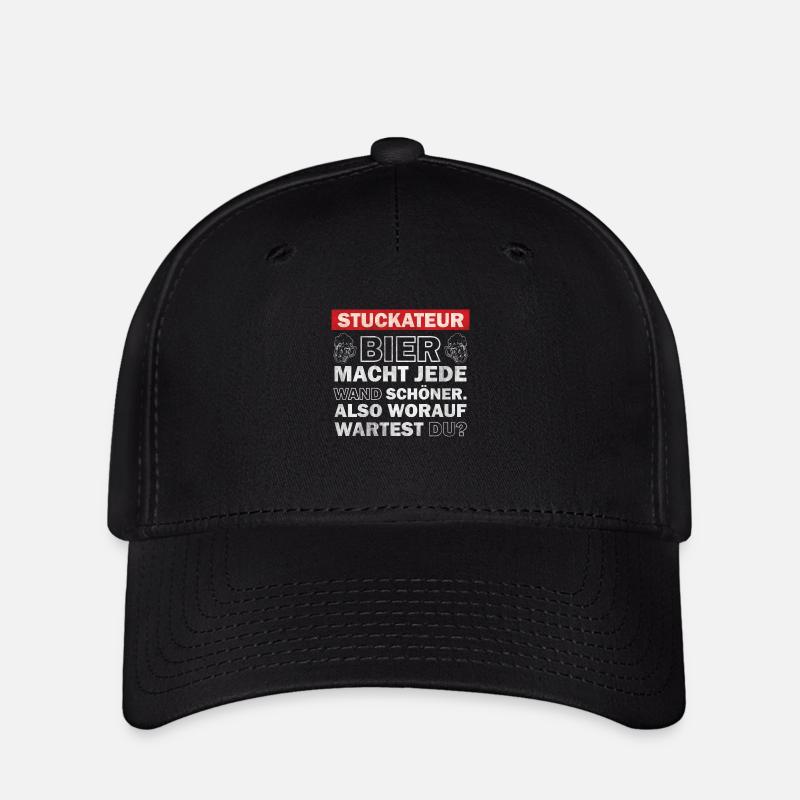 Plasterer - Beer makes every wall more beautiful - Flexfit Cap - black