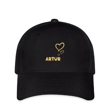 Geschenk für Artur - Flexfit Cap - Schwarz - Vorne