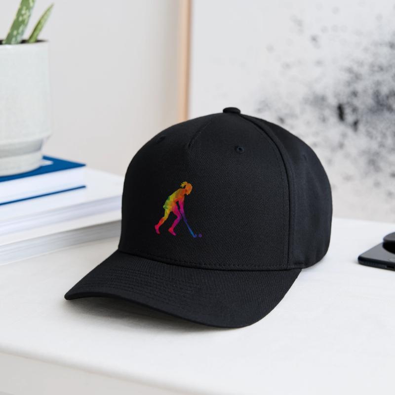 Hockeyeuse Joueuse De Hockey Coloré Casquette Flexfit