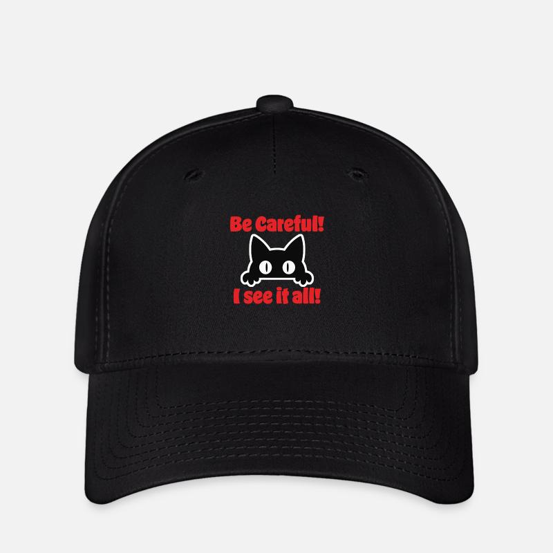 Be Careful - Flexfit Cap - black