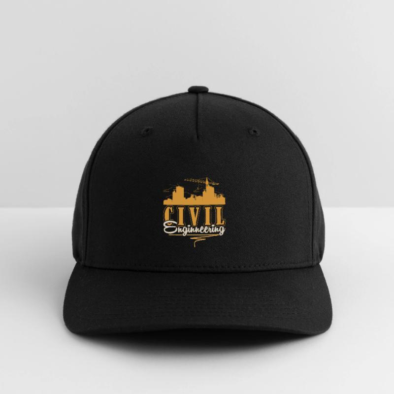 Civil Engineer Construction Site Construction Worker Flexfit Cap