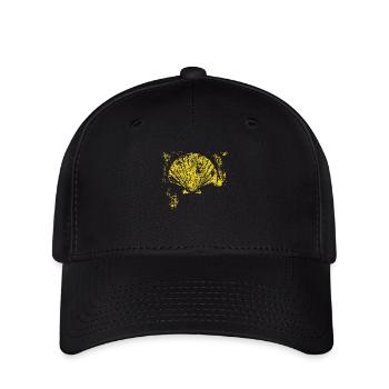 Chemin - Pétoncle - Pèlerinage - Santiago - Casquette Flexfit - noir - Devant