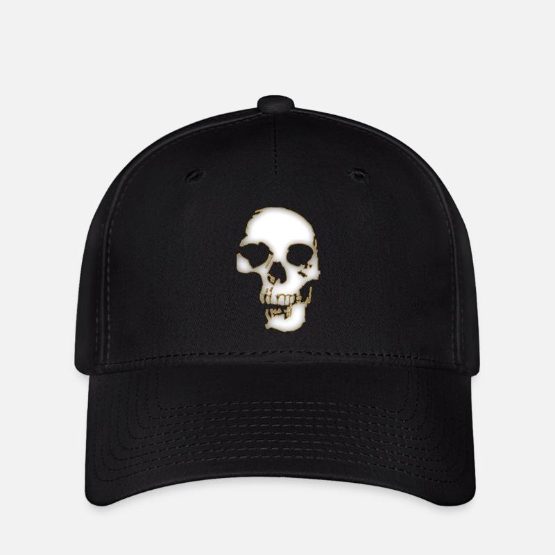 Skull - Flexfit Cap - Schwarz