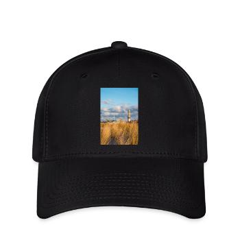 Lighthouse Rostock Warnemünde Dunes Poster - Flexfit Cap - black - Front