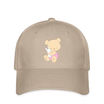 Teddy Bear with Toy Bunny - Casquette Flexfit - kaki - Devant