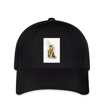 Münchner Kindl mit Lichtschwert - Flexfit Cap - Schwarz - Vorne