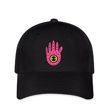 Main de Fatima - Casquette Flexfit - noir - Devant