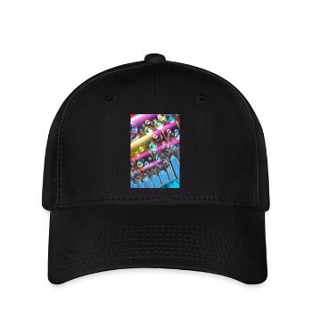 Colorful soap bubbles - Flexfit Cap - black - Front
