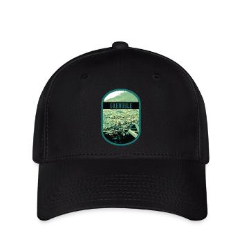 Panoramique Grenoble : Téléphérique Vue Unique - Casquette Flexfit - noir - Devant