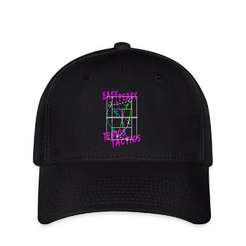 Conception de chemise Easy Peasy Tennis Tactics - Casquette Flexfit - noir - Devant