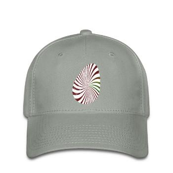 Oeuf de Pâques - Joyeuses Pâques - Casquette Flexfit - gris vert - Devant