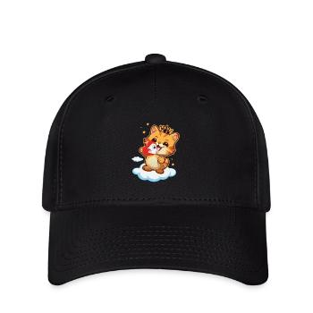 Chat - Heureux au paradis - Cats Heaven - Casquette Flexfit - noir - Devant