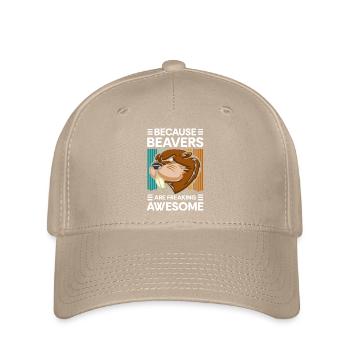 Nagetier Damm Tierschutz Nager - Flexfit Cap - Khaki - Vorne