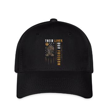Vainqueur d’une arme militaire - Casquette Flexfit - noir - Devant