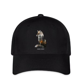 Protéger Renard, Forêt, Animal, Nature - Casquette Flexfit - noir - Devant