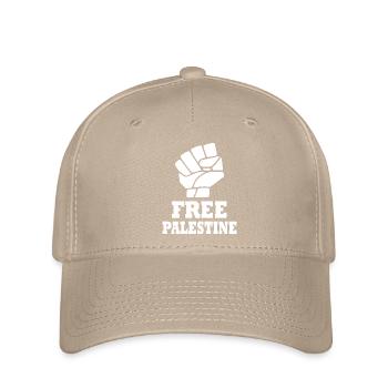 Free palestine - Casquette Flexfit - kaki - Devant