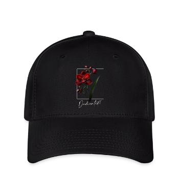 Dark Orchid Street Vibes - Underground Rebel Art - Flexfit Cap - black - Front