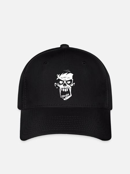 Freak / Zombie / Kopf - Flexfit Cap - Schwarz