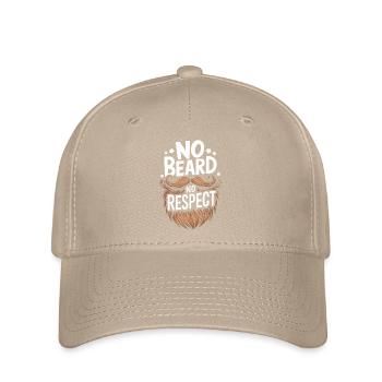 Bart Schnurrbart Bärtige Männer - Flexfit Cap - Khaki - Vorne