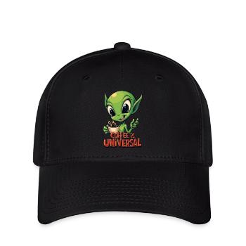Coffee is Universal - Flexfit Cap - black - Front