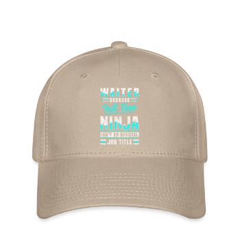 Kellnerin Fachkraft Trinkgeld Bedienung - Flexfit Cap - Khaki - Vorne
