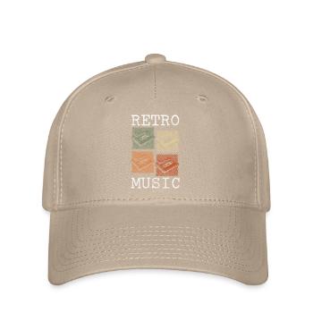 Retro Cassette Radio 80s Party - Flexfit Cap - khaki - Front