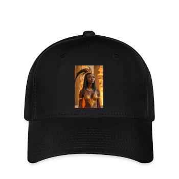 Ma’at, feather-crowned goddess, holding scales of - Flexfit Cap - black - Front