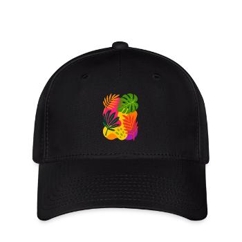 Ruée tropicale - Casquette Flexfit - noir - Devant