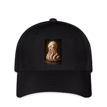 Erdnuss-Oktopus-Wahnsinn - Flexfit Cap - Schwarz - Vorne