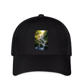 Mystic Jungle Waterfall - Flexfit Cap - black - Front