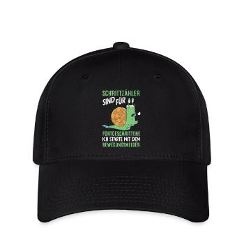 Podomètre? J’utilise le détecteur de mouvement - Casquette Flexfit - noir - Devant